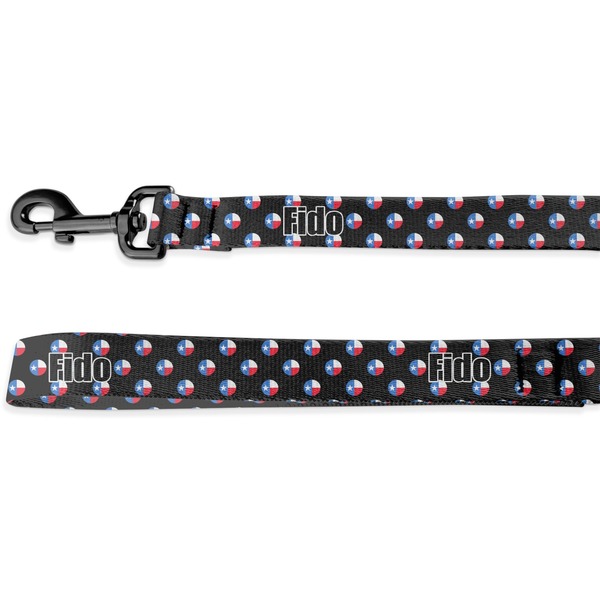 Custom Texas Polka Dots Deluxe Dog Leash - 4 ft (Personalized)