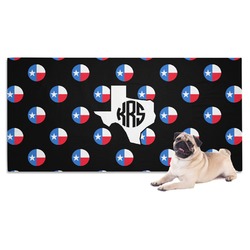 Texas Polka Dots Dog Towel (Personalized)