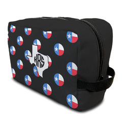 Texas Polka Dots Toiletry Bag / Dopp Kit (Personalized)