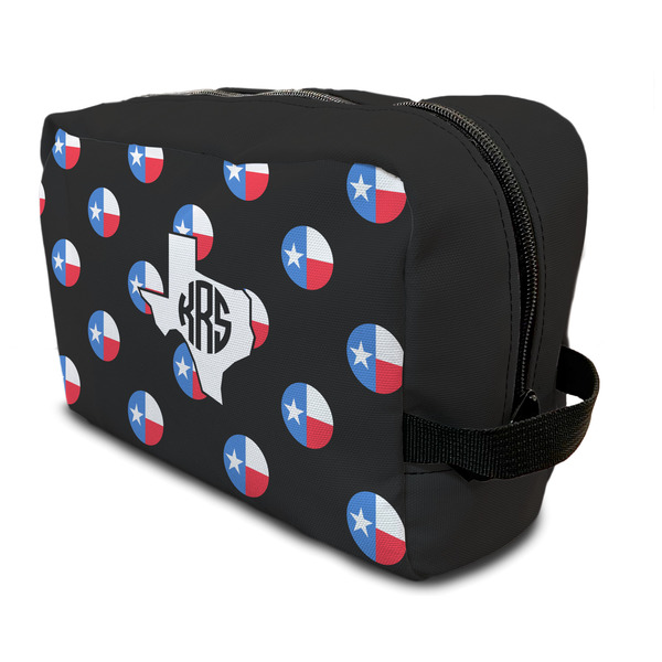 Custom Texas Polka Dots Toiletry Bag / Dopp Kit (Personalized)