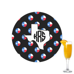Texas Polka Dots Printed Drink Topper - 2.15" (Personalized)