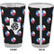 Texas Polka Dots Pint Glass - Full Color - Front & Back Views