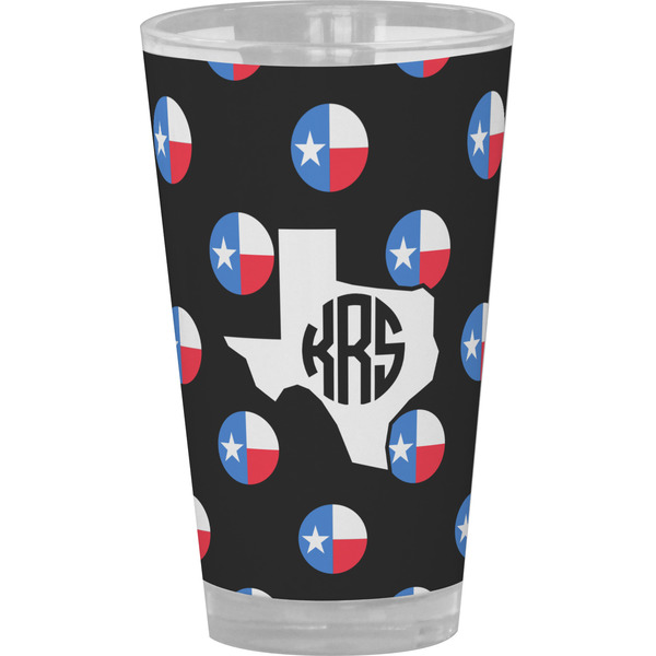 Custom Texas Polka Dots Pint Glass - Full Color (Personalized)
