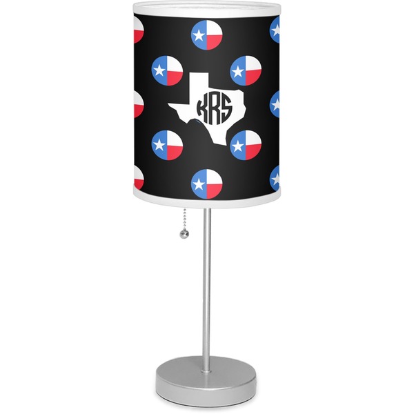 Custom Texas Polka Dots Lamp with Drum Shade (Personalized)