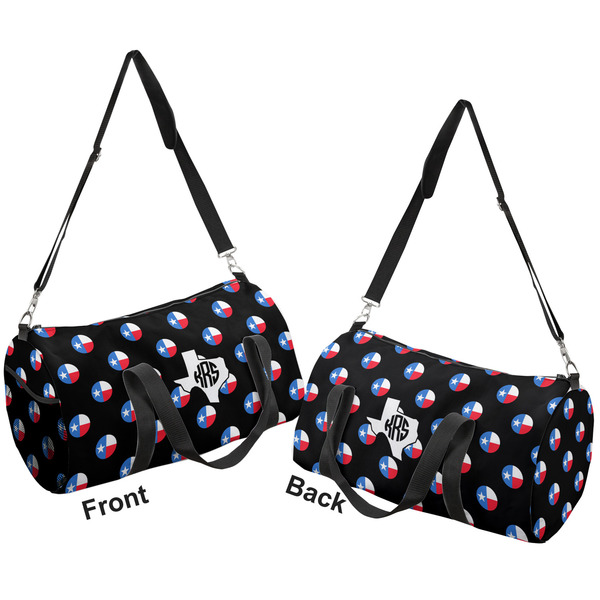 Texas Polka Dots Duffle bag large front and back sides