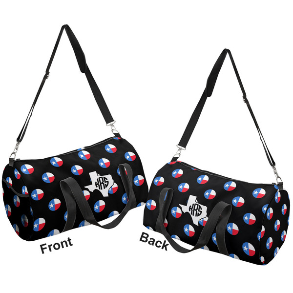 Texas Polka Dots Duffle bag small front and back sides