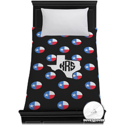 Texas Polka Dots Duvet Cover - Twin XL (Personalized)