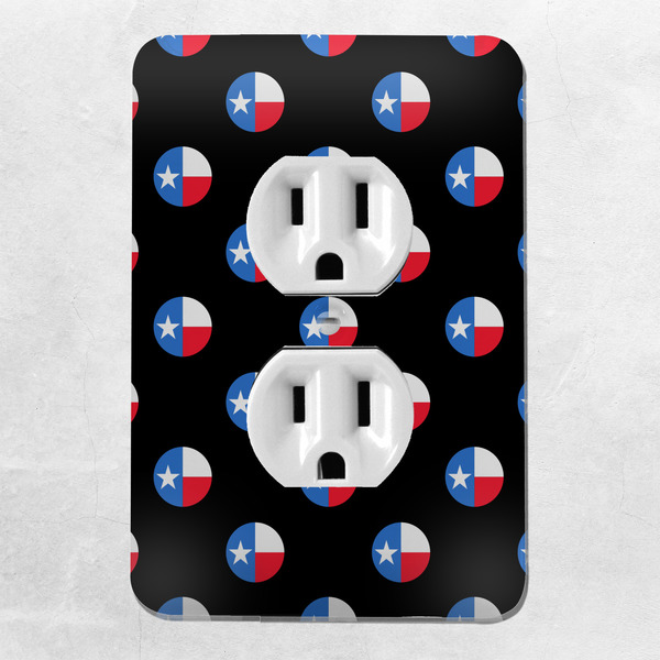 Texas Polka Dots Electric Outlet Plate - LIFESTYLE