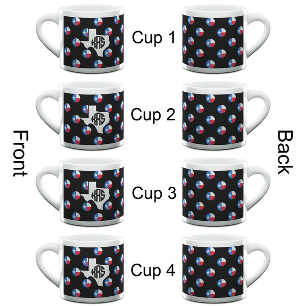 Texas Polka Dots Espresso Cup - 6oz (Double Shot Set of 4) APPROVAL