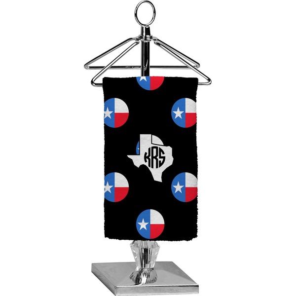 Custom Texas Polka Dots Finger Tip Towel - Full Print (Personalized)