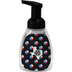 Texas Polka Dots Foam Soap Bottle - Black (Personalized)