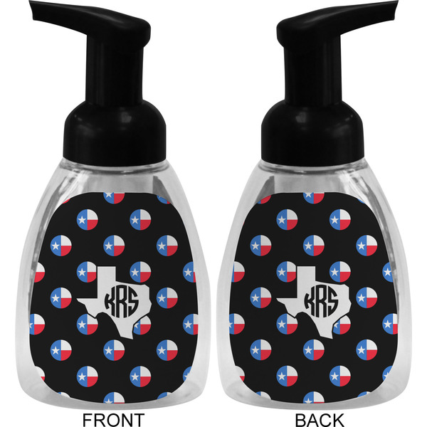 Texas Polka Dots Foam Soap Bottle (Front & Back)
