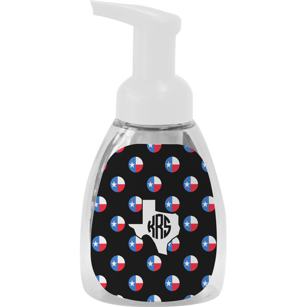Custom Texas Polka Dots Foam Soap Bottle - White (Personalized)