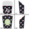 Texas Polka Dots French Fry Favor Box - Front & Back View