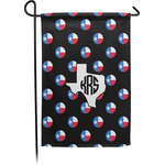 Texas Polka Dots Small Garden Flag - Single Sided w/ Monograms