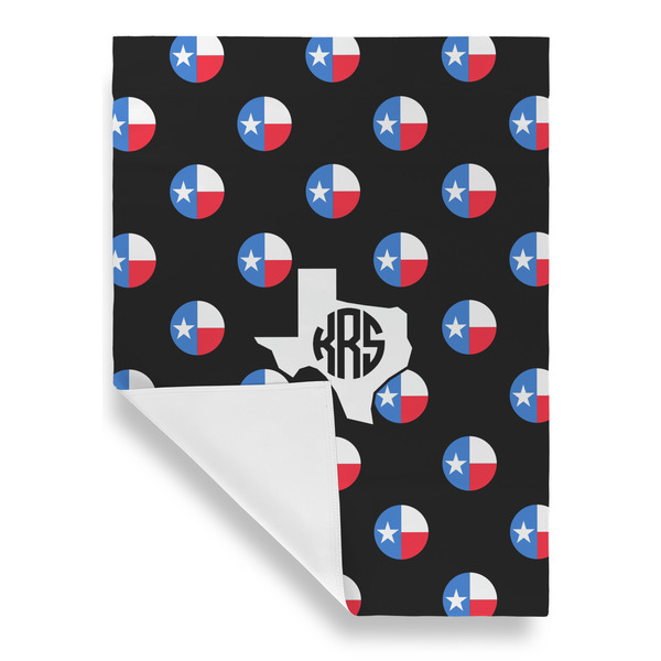 Texas Polka Dots Garden Flags - Large - Single Sided - FRONT FOLDED