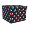 Texas Polka Dots Gift Boxes with Lid - Canvas Wrapped - Large - Front/Main