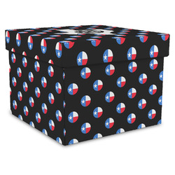Texas Polka Dots Gift Box with Lid - Canvas Wrapped - X-Large (Personalized)