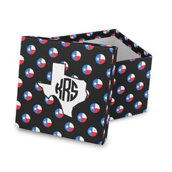 Texas Polka Dots Gift Box with Lid - Canvas Wrapped (Personalized)