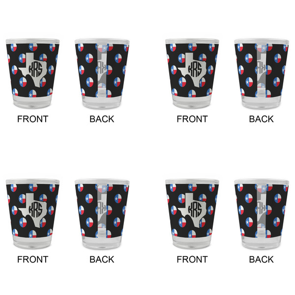Texas Polka Dots Glass Shot Glass - Standard - Set of 4 - APPROVAL