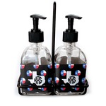 Texas Polka Dots Glass Soap & Lotion Bottle Set (Personalized)