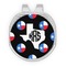 Texas Polka Dots Golf Ball Marker - Hat Clip - Silver