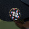 Texas Polka Dots Golf Ball Marker Hat Clip - Gold - On Hat