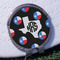 Texas Polka Dots Golf Ball Marker Hat Clip - Silver - Front