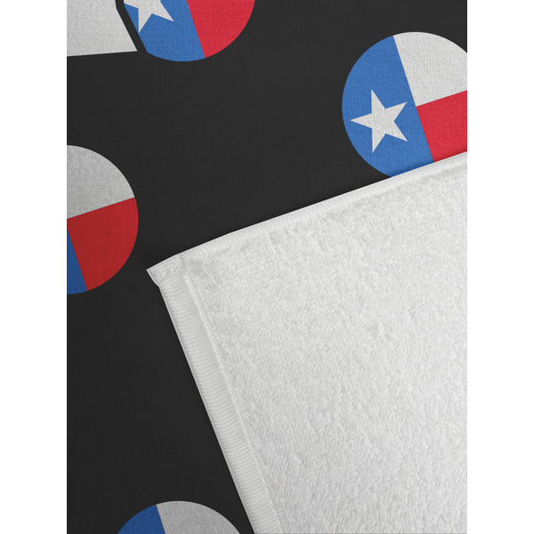 Texas Polka Dots Golf Towel - Detail