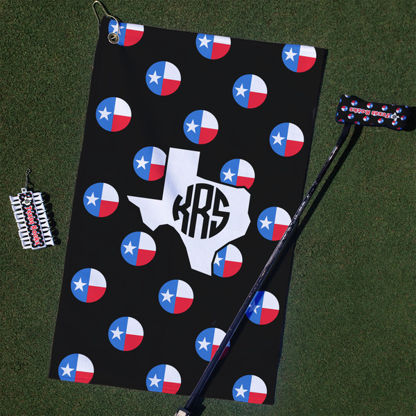 Custom Texas Polka Dots Golf Towel Gift Set (Personalized)