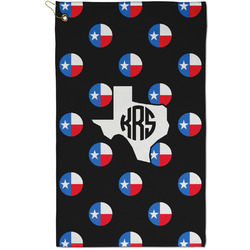 Texas Polka Dots Golf Towel - Poly-Cotton Blend - Small w/ Monograms