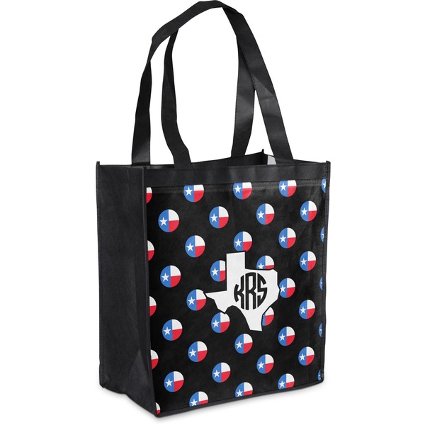 Custom Texas Polka Dots Grocery Bag (Personalized)