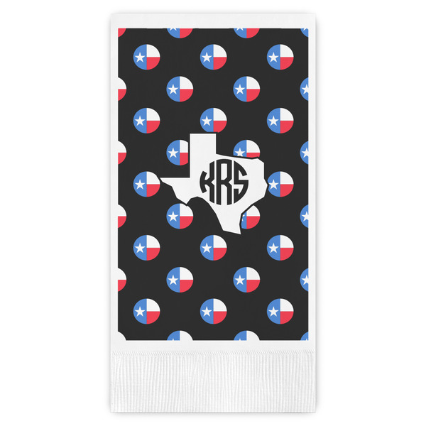 Custom Texas Polka Dots Guest Towels - Full Color (Personalized)