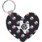 Texas Polka Dots Heart Keychain (Personalized)