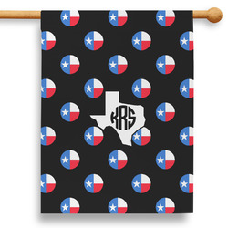 Texas Polka Dots 28" House Flag - Single Sided (Personalized)