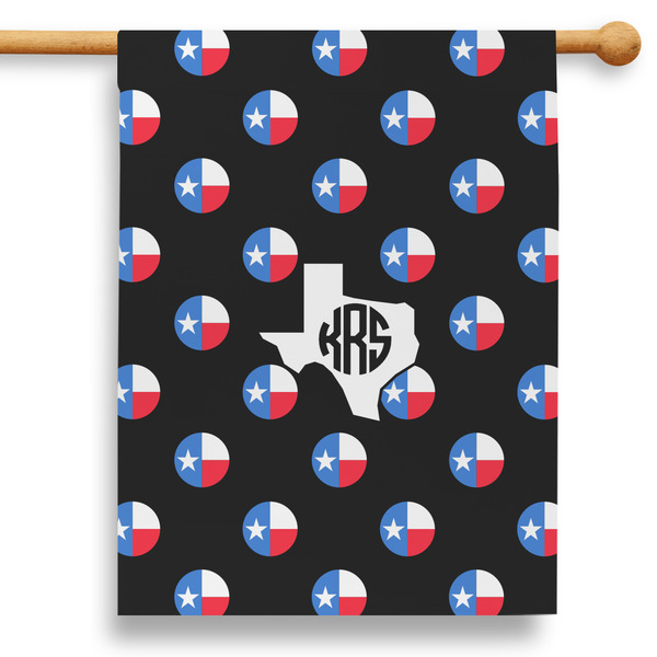 Custom Texas Polka Dots 28" House Flag (Personalized)