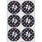 Texas Polka Dots Icing Circle - Large - Set of 6