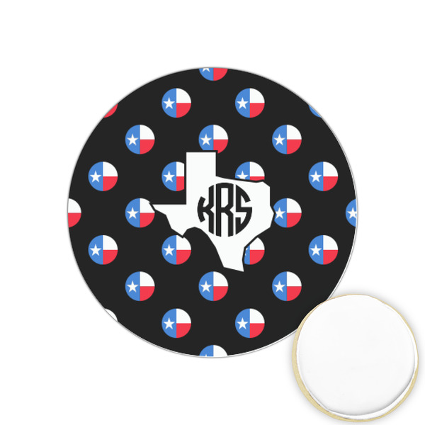 Custom Texas Polka Dots Printed Cookie Topper - 1.25" (Personalized)