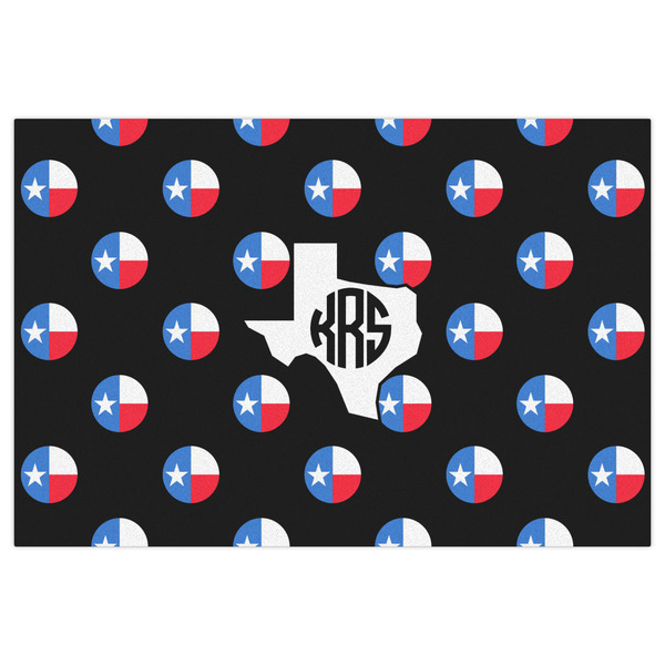 Texas Polka Dots Indoor / Outdoor Rug - 2'x3' - Front Flat