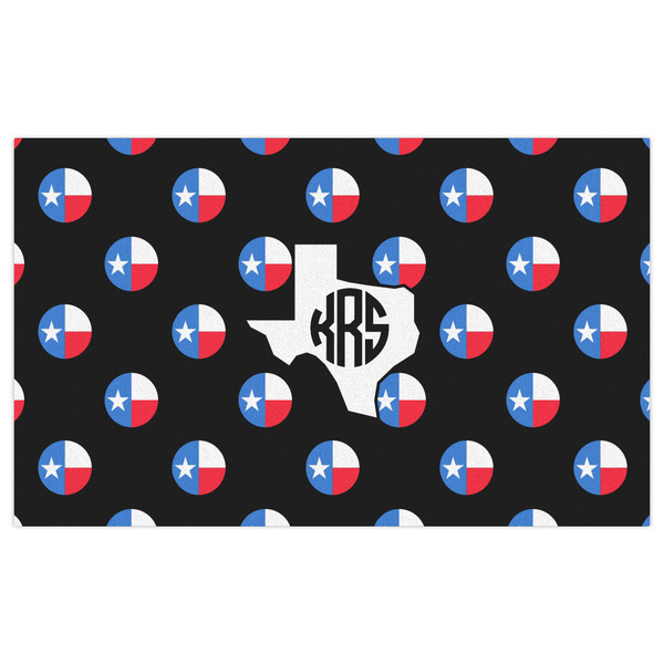 Texas Polka Dots Indoor / Outdoor Rug - 3'x5' - Front Flat