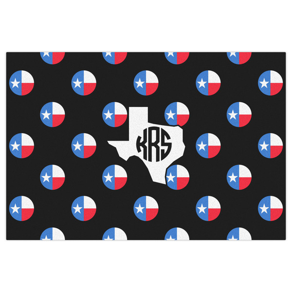 Texas Polka Dots Indoor / Outdoor Rug - 4'x6' - Front Flat