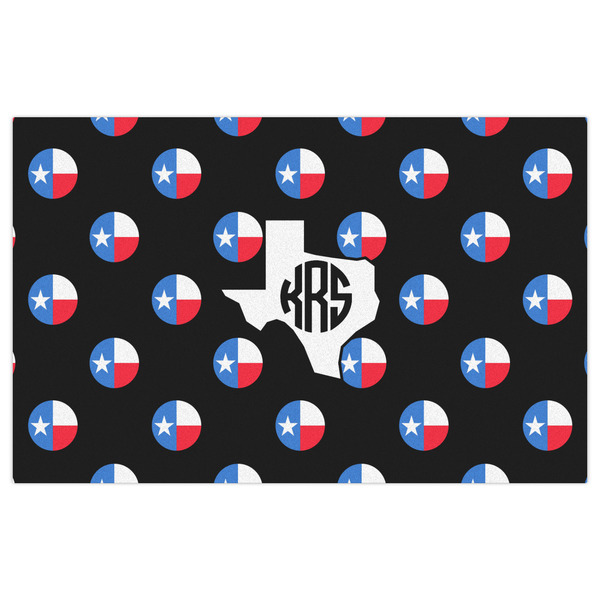 Texas Polka Dots Indoor / Outdoor Rug - 5'x8' - Front Flat