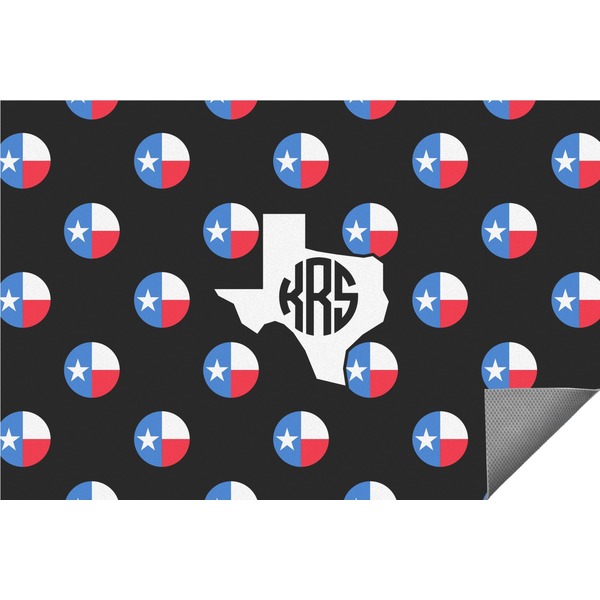 Custom Texas Polka Dots Indoor / Outdoor Rug - 5'x8' (Personalized)