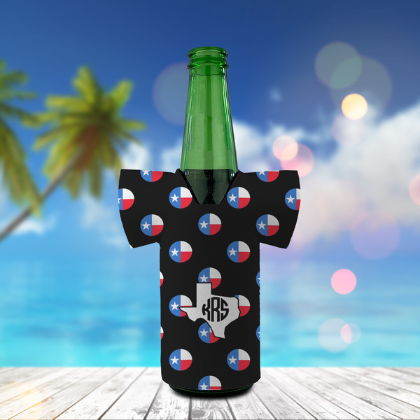 Texas Polka Dots Jersey Bottle Cooler - LIFESTYLE