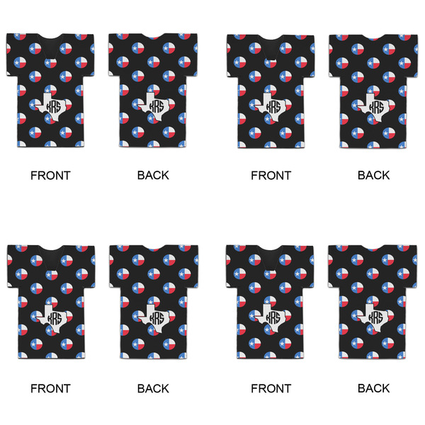 Texas Polka Dots Jersey Bottle Cooler - Set of 4 - APPROVAL