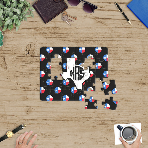 Texas Polka Dots Jigsaw Puzzle 30 Piece - In Context
