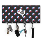 Texas Polka Dots Key Hanger w/ 4 Hooks w/ Monogram