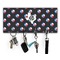Texas Polka Dots Key Hanger w/ 4 Hooks w/ Monogram