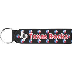 Texas Polka Dots Neoprene Keychain Fob (Personalized)