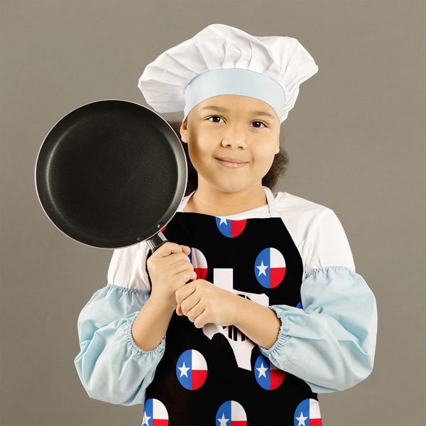 Texas Polka Dots Kid's Aprons - Medium - Lifestyle